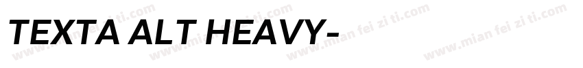 TEXTA ALT HEAVY字体转换